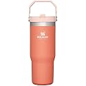STANLEY IceFlow Stainless Steel Tumbler - Vacuum Insulated Water Bottle for Home, and Car Reusable Cup with Straw Leak Resistant Flip Cold for 12 Hours or Iced for 2 Days, Grapefruit, 30 OZ / 0.89 L