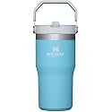 Stanley IceFlow Stainless Steel Tumbler with Straw - Vacuum Insulated Water Bottle for Home, Office or Car Reusable Cup Leak Resistant Flip Cold 12 Hours Iced 2 Days (Pool)