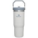 Stanley IceFlow Stainless Steel Tumbler with Straw - Vacuum Insulated Water Bottle for Home, Office or Car - Reusable Cup with Straw Leakproof Flip - Cold for 12 Hours or Iced for 2 Days (Fog)