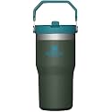 Stanley IceFlow Stainless Steel Tumbler - Vacuum Insulated Water Bottle for Home, and Car Reusable Cup with Straw Leak Resistant Flip Cold for 12 Hours or Iced for 2 Days, Spirulina, 20 OZ / 0.59 L