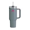 STANLEY Quencher H2.0 FlowState Stainless Steel Vacuum Insulated Tumbler with Lid and Straw for Water, Iced Tea or Coffee (Grey Rock, 40 oz)