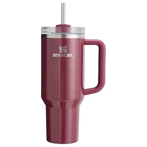 stanley quencher h20 flowstate stainless steel vacuum insulated tumbler with lid and straw for water iced tea or coffee cherry mocha 40 oz