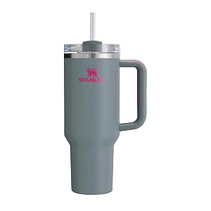 stanley quencher h20 flowstate stainless steel vacuum insulated tumbler with lid and straw for water iced tea or coffee grey rock 40 oz