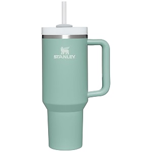 stanley quencher h20 flowstate stainless steel vacuum insulated tumbler with lid and straw for water iced tea or coffee smoothie and more eucalyptus 40 oz 1180 ml