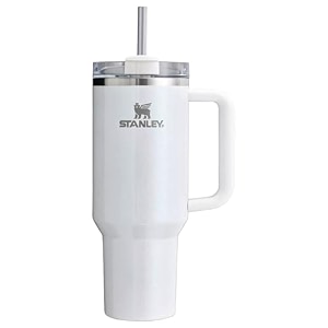 stanley quencher h20 flowstate stainless steel vacuum insulated tumbler with lid and straw for water iced tea or coffee pearl 40 oz