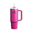 STANLEY Quencher H2.0 FlowState Stainless Steel Vacuum Insulated Tumbler with Lid and Straw for Water, Fuchsia 30 oz