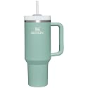 Stanley Quencher H2.0 FlowState Stainless Steel Vacuum Insulated Tumbler with Lid and Straw for Water, Iced Tea or Coffee, Smoothie and More, Eucalyptus, 40 oz, 1180 ML