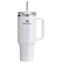 STANLEY Quencher H2.0 FlowState Stainless Steel Vacuum Insulated Tumbler with Lid and Straw for Water, Iced Tea or Coffee (Pearl, 40 oz)