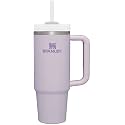 Stanley Quencher H2.0 Soft Matte Collection, Stainless Steel Vacuum Insulated Tumbler with Lid and Straw for Iced and Cold Beverages, Orchid, 30 oz