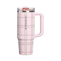STANLEY Quencher ProTour Flipstraw Tumbler, 30 oz, Blossom Plaid