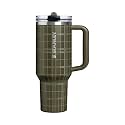 STANLEY Quencher ProTour Flipstraw Tumbler, 40 oz, Peat Moss Plaid