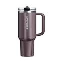 STANLEY Quencher ProTour Flipstraw Tumbler, 40 oz, Fig Pinstripe