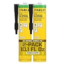Stanley S421 All-Purpose RTV Silicone Sealant (2 x 10.1 fl.oz.) – 100% Waterproof Translucent Caulk | Industrial-Grade Silicone for Kitchen, Bathroom, Shower, Window, Door, Indoor &amp; Outdoor Use