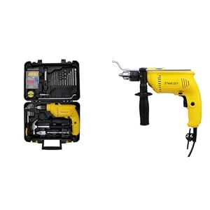 stanley sdh600kp 600w 13mm corded hammer drill machine amp hand tool kit for home diy amp professional