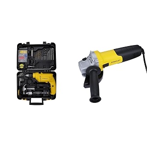 stanley sdh600kp 600w 13mm corded hammer drill machine amp hand tool kit for home diy amp professional