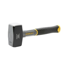 stanley stht0-54127 125kg club fiberglass hammer 213mm handle length forged high-carbon steel head ideal for light demolition work driving masonry nails amp striking other tools lxwxh 26x9x4cm