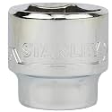 STANLEY STMT72930-8B 3/8-inch 22mm Chrome Vanadium Steel 6 Point Standard Socket (Silver)