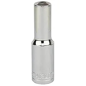 stanley stmt73325-8b 12-inch 11mm chrome vanadium steel 6 point deep socket silver