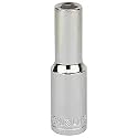 STANLEY STMT73325-8B 1/2-inch 11mm Chrome Vanadium Steel 6 Point Deep Socket (Silver)