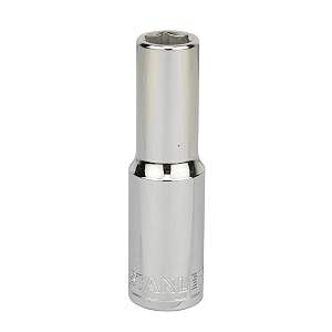 stanley stmt73326-8b 12-inch 12mm chrome vanadium steel 6 point deep socket silver