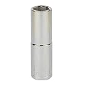 STANLEY STMT73330-8B 1/2-inch 16mm Chrome Vanadium Steel 6 Point Deep Socket (Silver)