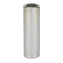 STANLEY STMT73331-8B 1/2-inch 17mm Chrome Vanadium Steel 6 Point Deep Socket (Silver)
