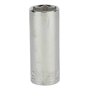 stanley stmt73336-8b 12-inch 23mm chrome vanadium steel 6 point deep socket silver