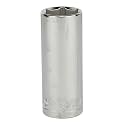 STANLEY STMT73336-8B 1/2-inch 23mm Chrome Vanadium Steel 6 Point Deep Socket (Silver)