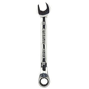 stanley stmt80012-8b 11mm combination stainless steel reversible ratcheting spanners silver