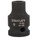 STANLEY STMT89436-8B Chrome-Molybdenum Steel 6 Point Impact Socket 1/2 inch 9 mm(Black)