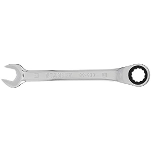 stanley stmt89938-8b 13mm combination stainless steel reversible ratcheting spanners silver