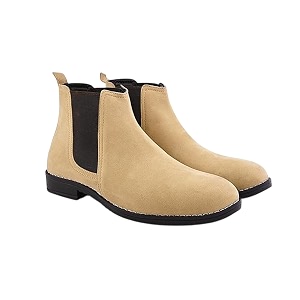 STANPHORD Mens Pacecore Slip-On Boots Block-Heel Chelsea