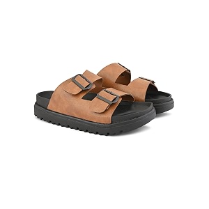 STANPHORD Men Double Buckle Slider Sandals