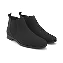 STANPHORD Men Glossy Chelsea Ankle Boots 