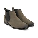 STANPHORD Men Glossy Chelsea Ankle Boots 