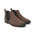 STANPHORD Men Glossy Chelsea Ankle Boots 