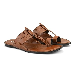 STANPHORD Men Kolhapuri Chappals Ethnic Thong