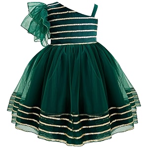 Stanwells Kids Baby Girl Peacock Blue Net