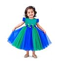 Stanwells Kids Baby Girl Peacock Blue Net