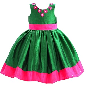 Stanwells Kids Baby Girls Frocks Knee Length