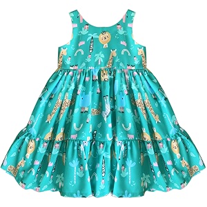Stanwells Kids Baby Girls Off-White Animal Print