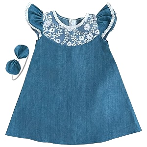 Stanwells Kids Dress for Girls Black Velvet