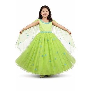 Stanwells Kids Dress for Girls Embroiderd Full