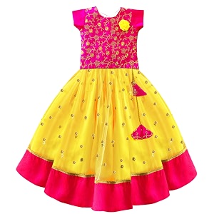 Stanwells Kids Girls Yellow Pink Combo