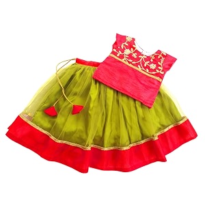 Stanwells Kids Girls Pea Green Red