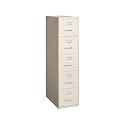 Staples 5-Drawer Vertical File Cabinet, Letter Size, Lockable, Putty