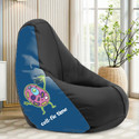 STAR 5XL Printed Bean Bag Filled with Beans, Premium Bean Bag Chair, Bean Bag Sofa Chair, Teardrop Bean Bag  With Bean Filling