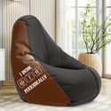 STAR 5XL Printed Bean Bag Filled with Beans, Premium Bean Bag Chair, Bean Bag Sofa Chair, Teardrop Bean Bag  With Bean Filling