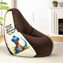 STAR 5XL Printed Bean Bag Filled with Beans, Premium Bean Bag Chair, Bean Bag Sofa Chair, Teardrop Bean Bag  With Bean Filling