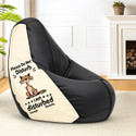 STAR 5XL Printed Bean Bag Filled with Beans, Premium Bean Bag Chair, Bean Bag Sofa Chair, Teardrop Bean Bag  With Bean Filling